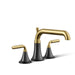 KOHLER K-T26440-4 Tone Deck-mount bath faucet trim with diverter, matte black with brushed moderne brass - view 5