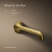 KOHLER K-T27011-ND Occasion Wall-mount bathroom sink faucet spout with Straight design, 1.2 gpm, vibrant brushed moderne...