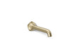 KOHLER K-T27011-ND Occasion Wall-mount bathroom sink faucet spout with Straight design, 1.2 gpm, vibrant french gold