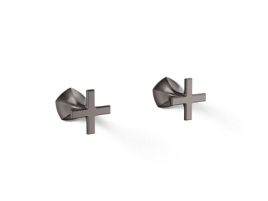 KOHLER K-T27013-3 Occasion Wall-mount bathroom sink faucet Cross handle trim, 1.2 gpm, vibrant titanium