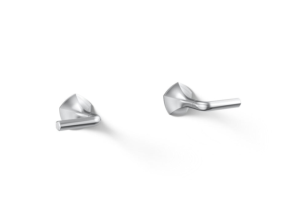 KOHLER K-T27013-4 Occasion Wall-mount bathroom sink faucet Lever handle trim, 1.2 gpm, polished chrome