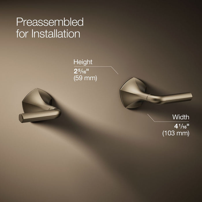 KOHLER K-T27013-4 Occasion Wall-mount bathroom sink faucet Lever handle trim, 1.2 gpm