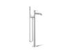 KOHLER K-T27025-4 Occasion Floor-mount bath filler trim with handshower, polished chrome