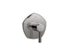 KOHLER K-T27040-4 Occasion MasterShower temperature control valve trim with lever handle, vibrant titanium