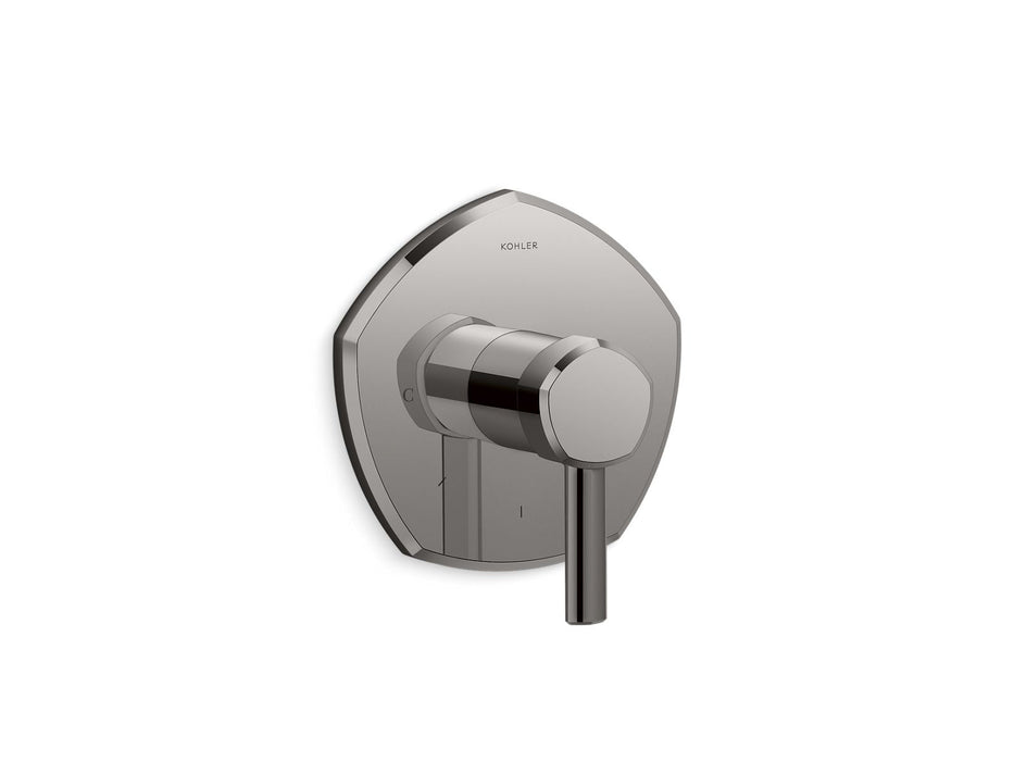 KOHLER K-T27040-4 Occasion MasterShower temperature control valve trim with lever handle, vibrant titanium