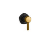 KOHLER K-T27041-4 Occasion MasterShower volume control valve trim with lever handle, matte black with brushed moderne brass