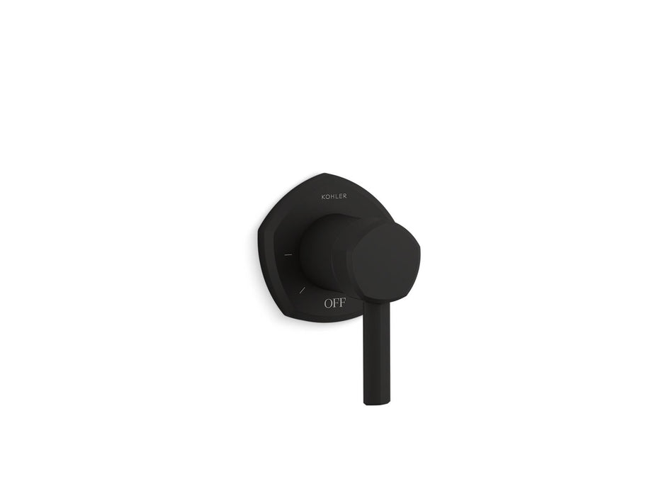 KOHLER K-T27041-4 Occasion MasterShower volume control valve trim with lever handle, matte black