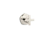KOHLER K-T27042-3 Occasion MasterShower transfer valve trim with cross handle, vibrant polished nickel
