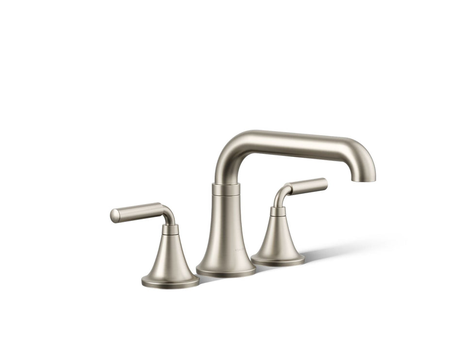 KOHLER K-T27417-4 Tone Deck-mount bath faucet trim, vibrant brushed nickel