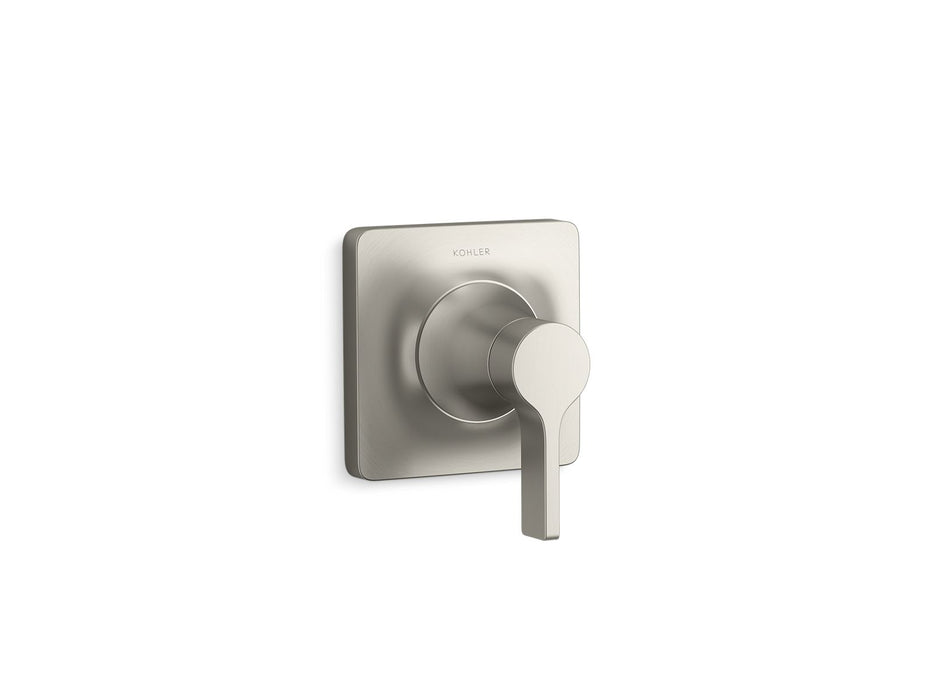 KOHLER K-T28130-4 Venza MasterShower transfer valve trim with lever handle, vibrant brushed nickel