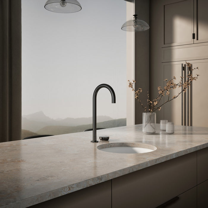 KOHLER K-T30924 Aquifer 4-in-1 tall arc beverage faucet, matte black - view 3