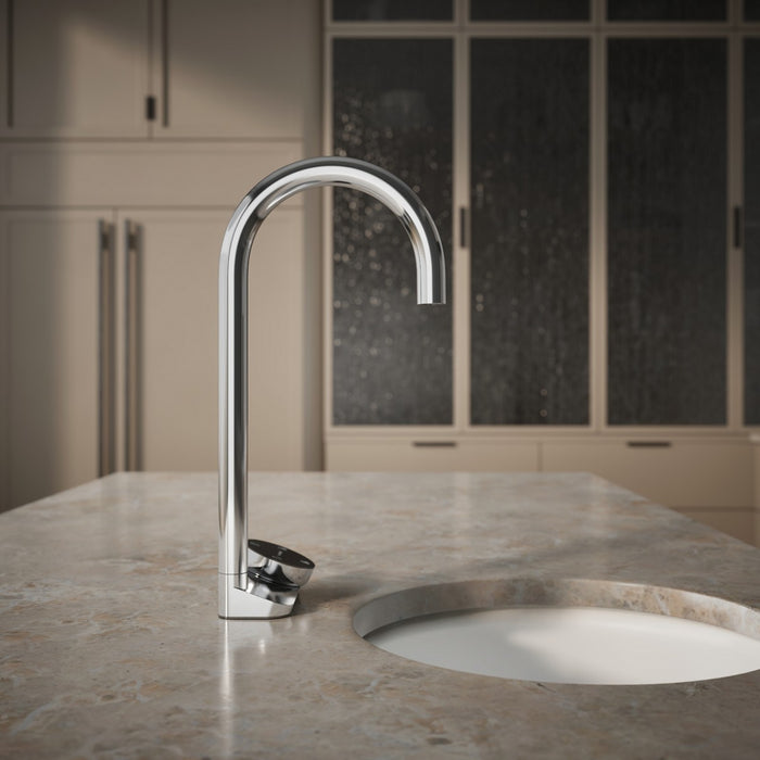 KOHLER K-T30924 Aquifer 4-in-1 tall arc beverage faucet, polished chrome - view 4