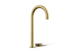 KOHLER K-T30924 Aquifer 4-in-1 tall arc beverage faucet, vibrant brushed moderne brass