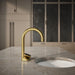 KOHLER K-T30925 Aquifer 4-in-1 short arc beverage faucet, vibrant brushed moderne brass - view 4
