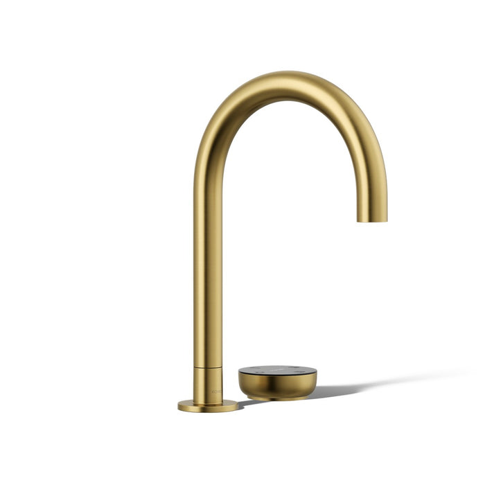 KOHLER K-T30925 Aquifer 4-in-1 short arc beverage faucet, vibrant brushed moderne brass - view 5