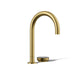 KOHLER K-T30925 Aquifer 4-in-1 short arc beverage faucet, vibrant brushed moderne brass - view 5