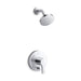 KOHLER K-T35326-4Y Elate Rite-Temp Shower Trim Kit with Push-button Diverter, 2.5 GPM, polished chrome