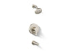 KOHLER K-T35327-4G Elate Rite-Temp Bath and Shower Trim Kit with Push-button Diverter, 1.75 GPM, vibrant brushed nickel