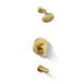 KOHLER K-T35327-4Y Elate Rite-Temp Bath and Shower Trim Kit with Push-button Diverter, 2.5 GPM, vibrant brushed moderne...