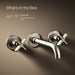 KOHLER K-T35909-3 Castia by Studio McGee Wall-mount bathroom sink faucet trim, 1.2 gpm, vibrant brushed nickel - view 2