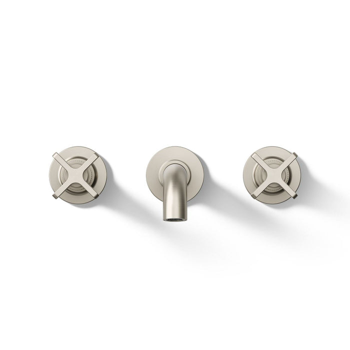 KOHLER K-T35909-3 Castia by Studio McGee Wall-mount bathroom sink faucet trim, 1.2 gpm, vibrant brushed nickel - view 3