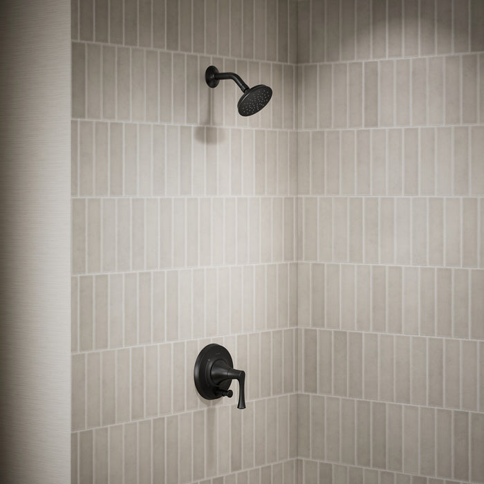 KOHLER K-T35943-4G Buckley Rite-Temp shower trim kit with push-button diverter, 1.75 gpm, matte black - view 3