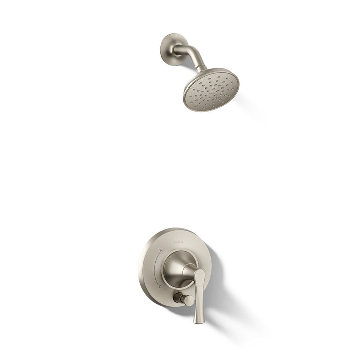 KOHLER K-T35943-4G Buckley Rite-Temp shower trim kit with push-button diverter, 1.75 gpm, vibrant brushed nickel - view 4