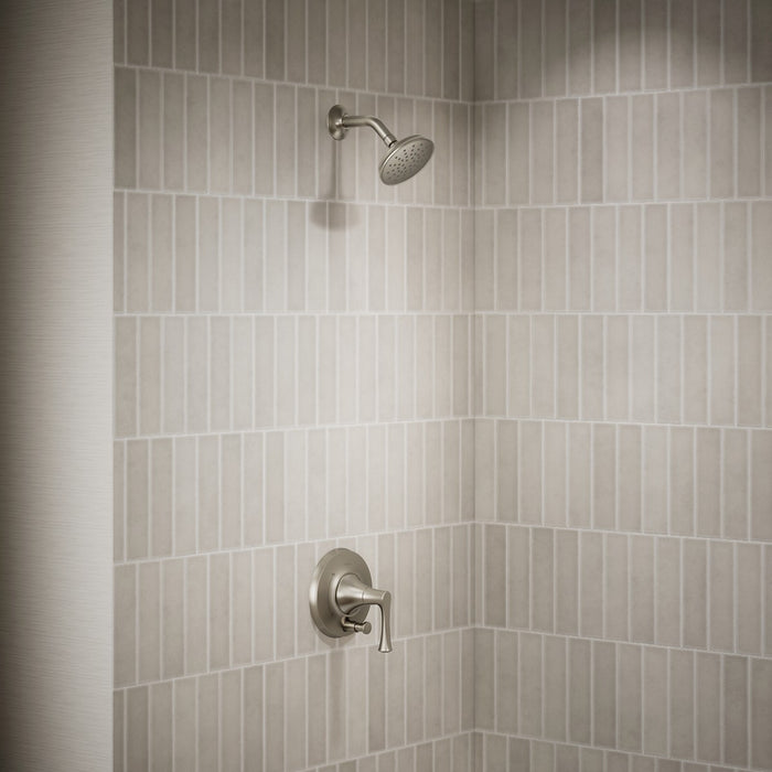 KOHLER K-T35943-4H Buckley Rite-Temp shower trim kit with push-button diverter, 1.5 gpm, vibrant brushed nickel - view 3