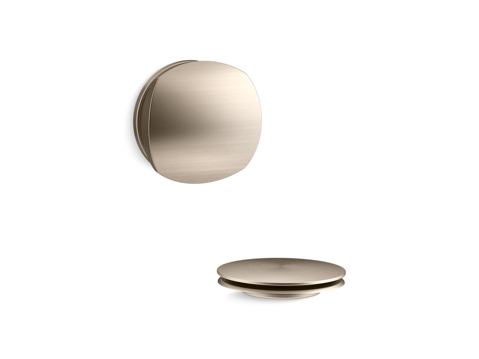 KOHLER K-T37391 PureFlo Rotary-turn bath drain trim, vibrant brushed bronze