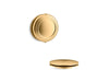 KOHLER K-T37393 PureFlo Traditional rotary-turn bath drain trim, vibrant brushed moderne brass