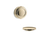 KOHLER K-T37393 PureFlo Traditional rotary-turn bath drain trim, vibrant french gold