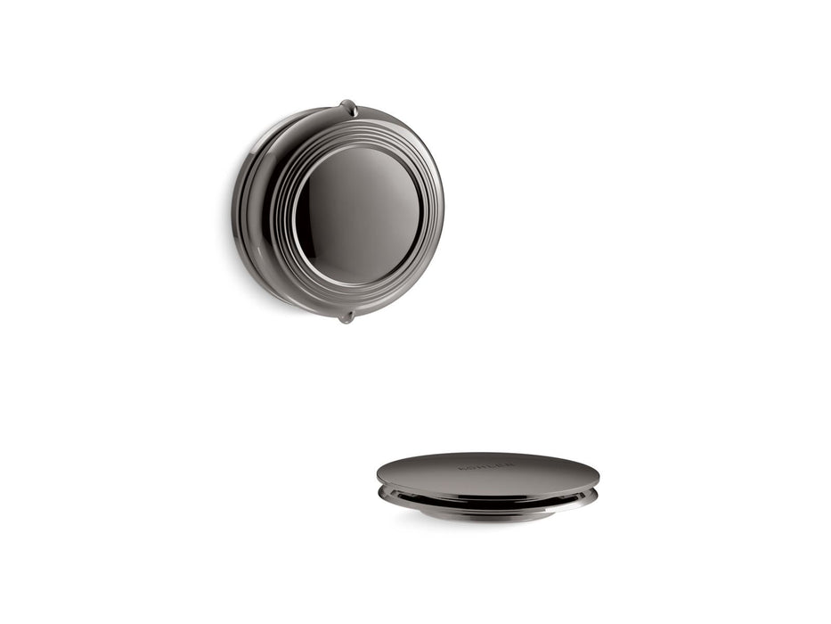 KOHLER K-T37393 PureFlo Traditional rotary-turn bath drain trim, vibrant titanium
