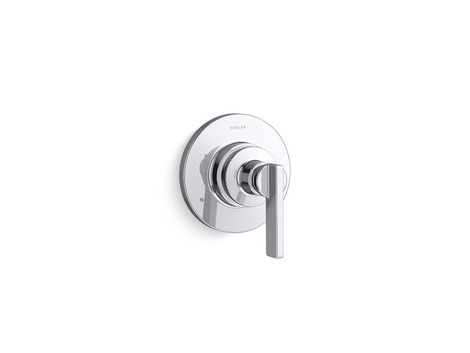 KOHLER K-T38267-4 Castia MasterShower® Transfer Valve Trim with Lever Handle, Polished Chrome - 3/4 view of product
