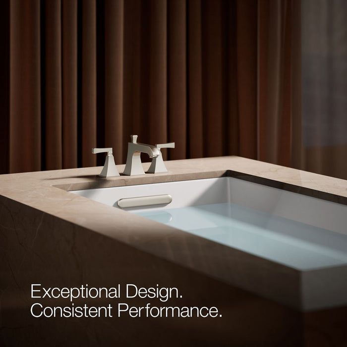 KOHLER K-T428-4V Memoirs Stately Deck-mount bath faucet trim with diverter, vibrant brushed nickel - view 3