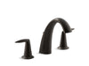 KOHLER K-T45117-4 Alteo Deck-mount bath faucet trim with diverter, oil rubbed bronze