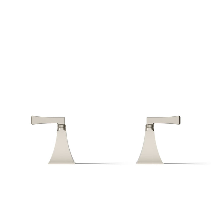 KOHLER K-T467-4V Memoirs Stately Deck-mount bath faucet handle trim, vibrant brushed nickel - view 2