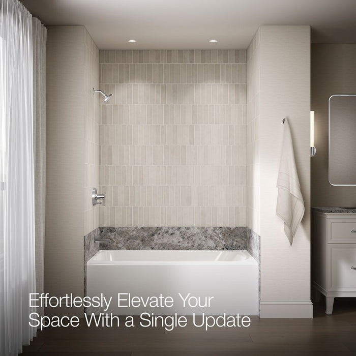KOHLER K-T49979-4L Pitch Rite-Temp Bath and shower trim kit with push-button diverter, without showerhead, polished...