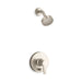 KOHLER K-T49990-4Y Pitch Rite-Temp Shower Trim Kit with Push-button Diverter, 2.5 GPM, vibrant brushed nickel
