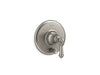 KOHLER K-T72768-4 Artifacts Rite-Temp valve trim with push-button diverter and lever handle, vibrant brushed nickel