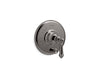 KOHLER K-T72768-4 Artifacts Rite-Temp valve trim with push-button diverter and lever handle, vibrant titanium