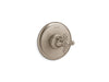 KOHLER K-T72769-3 Artifacts MasterShower temperature control valve trim with cross handle, vibrant brushed bronze
