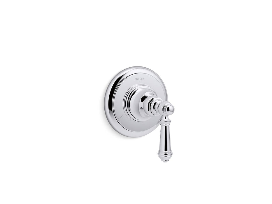 KOHLER K-T72770-4 Artifacts MasterShower transfer valve trim with lever handle, polished chrome