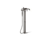 KOHLER K-T72790-9M Artifacts Floor-mount bath filler trim with handshower, vibrant titanium
