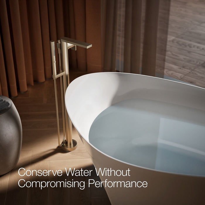 KOHLER K-T73087-4 Composed Floor-mount bath filler trim with handshower