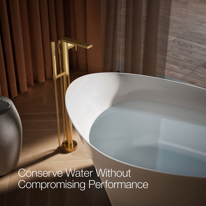 KOHLER K-T73087-4 Composed Floor-mount bath filler trim with handshower