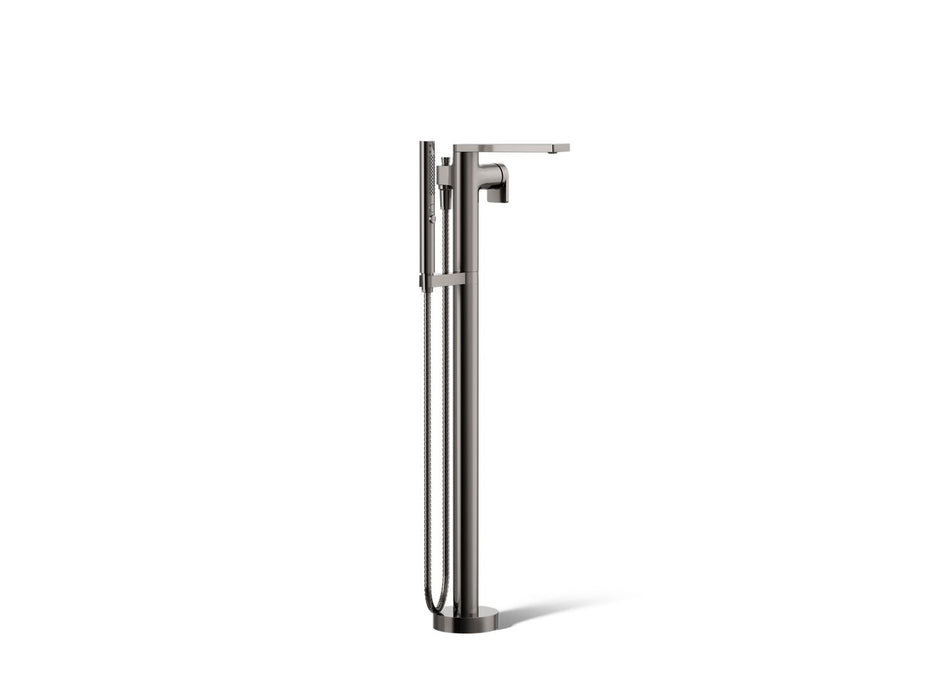 KOHLER K-T73087-4 Composed Floor-mount bath filler trim with handshower, vibrant titanium
