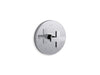 KOHLER K-T73133-3 Composed MasterShower temperature control valve trim with cross handle, polished chrome