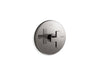 KOHLER K-T73133-3 Composed MasterShower temperature control valve trim with cross handle, vibrant titanium