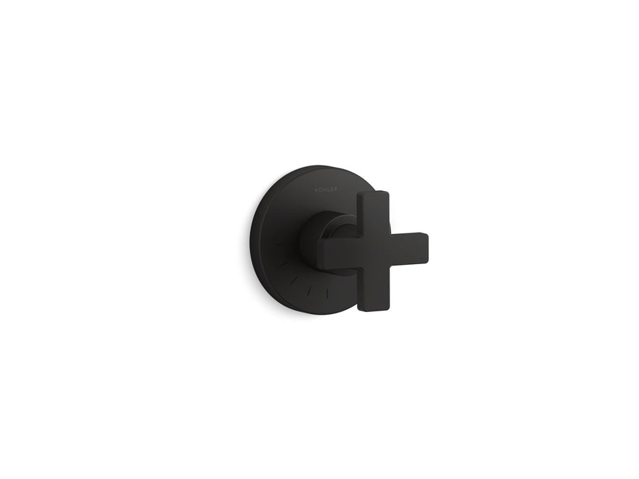 KOHLER K-T73135-3 Composed MasterShower volume control valve trim with cross handle, matte black