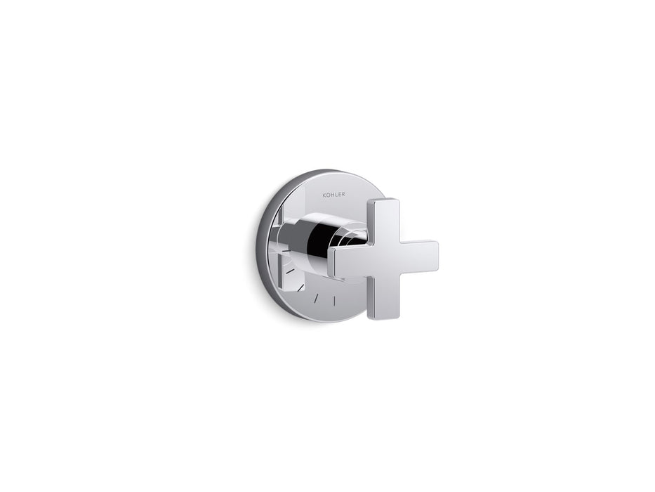 KOHLER K-T73135-3 Composed MasterShower volume control valve trim with cross handle, polished chrome